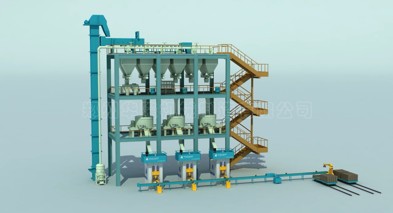 耐火磚全自動(dòng)生產(chǎn)線(xiàn)